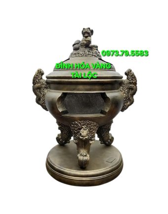 Đỉnh Hóa Vàng Nhị Long 107cm