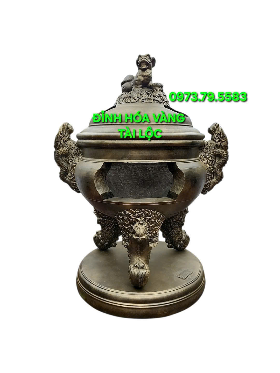 Đỉnh Hóa Vàng Nhị Long 107cm