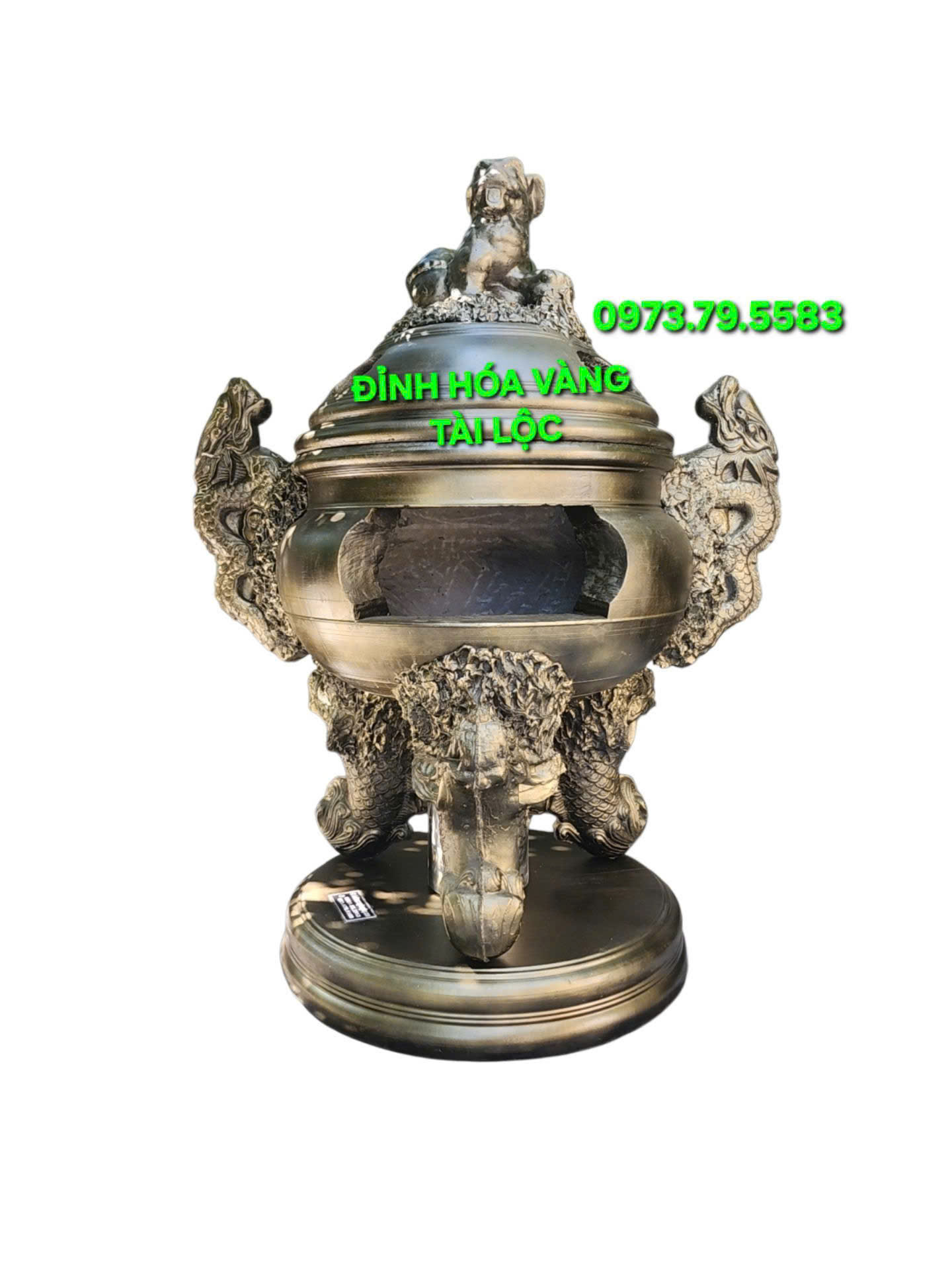 Đỉnh Hóa Vàng Nhị Long 87cm